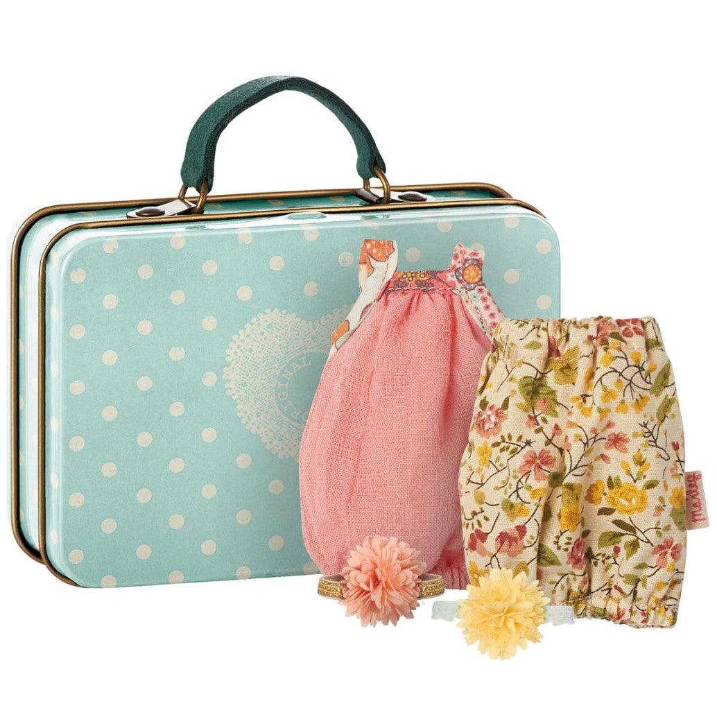 Maileg: walizka z ubrankami Micro - Noski Noski