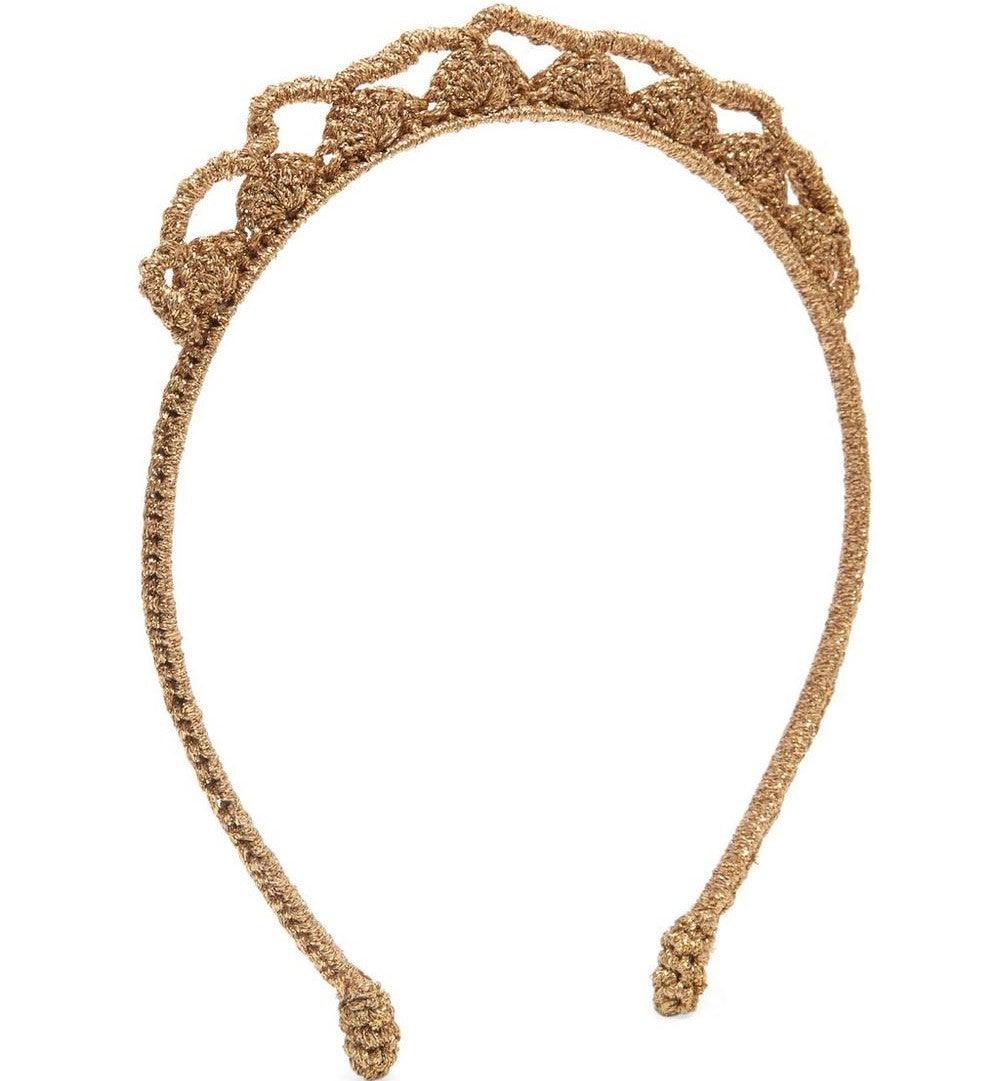 Maileg: złota opaska do włosów Tiara Hairband - Noski Noski