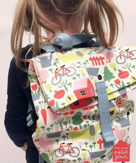 Maison Petit Jour: bawełniany plecak kurierski Mini-Messenger - Noski Noski