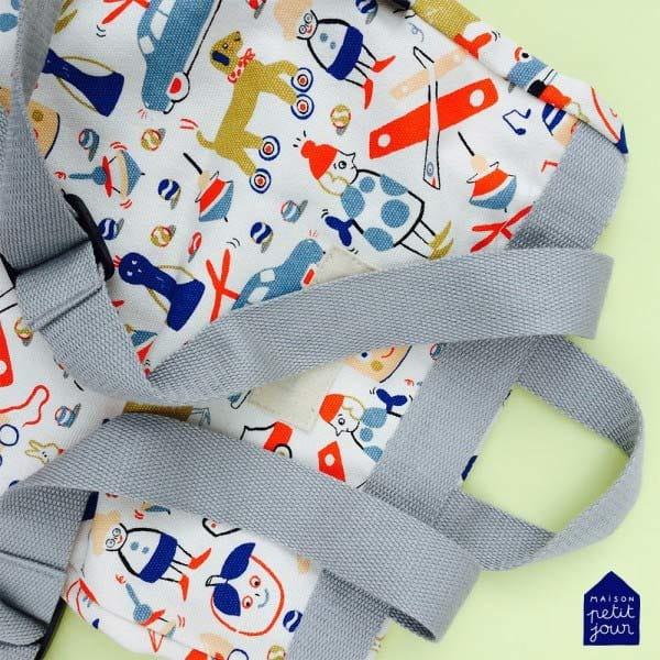 Maison Petit Jour: bawełniany plecak kurierski Mini-Messenger - Noski Noski