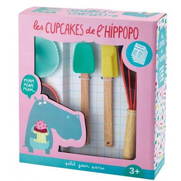 Maison Petit Jour: zestaw do pieczenia babeczek Les Cupcakes del Hippo - Noski Noski