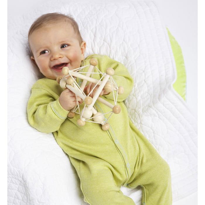 Manhattan Toy: drewniana zabawka dla niemowląt Skwish Natural - Noski Noski