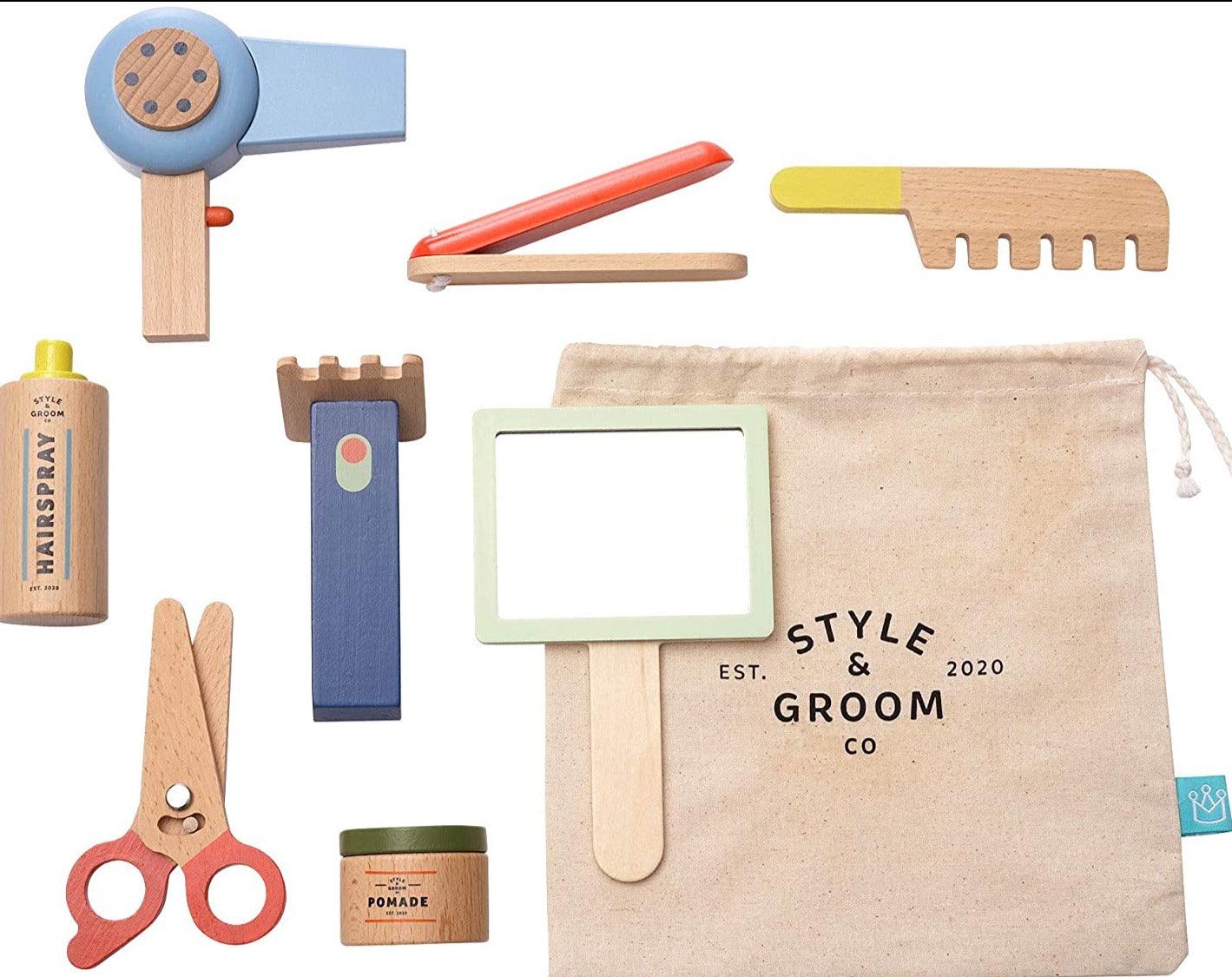 Manhattan Toy: drewniany salon fryzjerski Style & Groom - Noski Noski