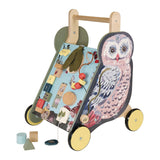 Manhattan Toy: drewniany wózek do pchania sowa Wildwoods Owl Push-Cart - Noski Noski