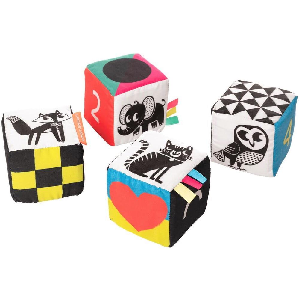 Manhattan Toy: kontrastowe klocki dla niemowląt Wimmer-Ferguson Mind Cubes - Noski Noski