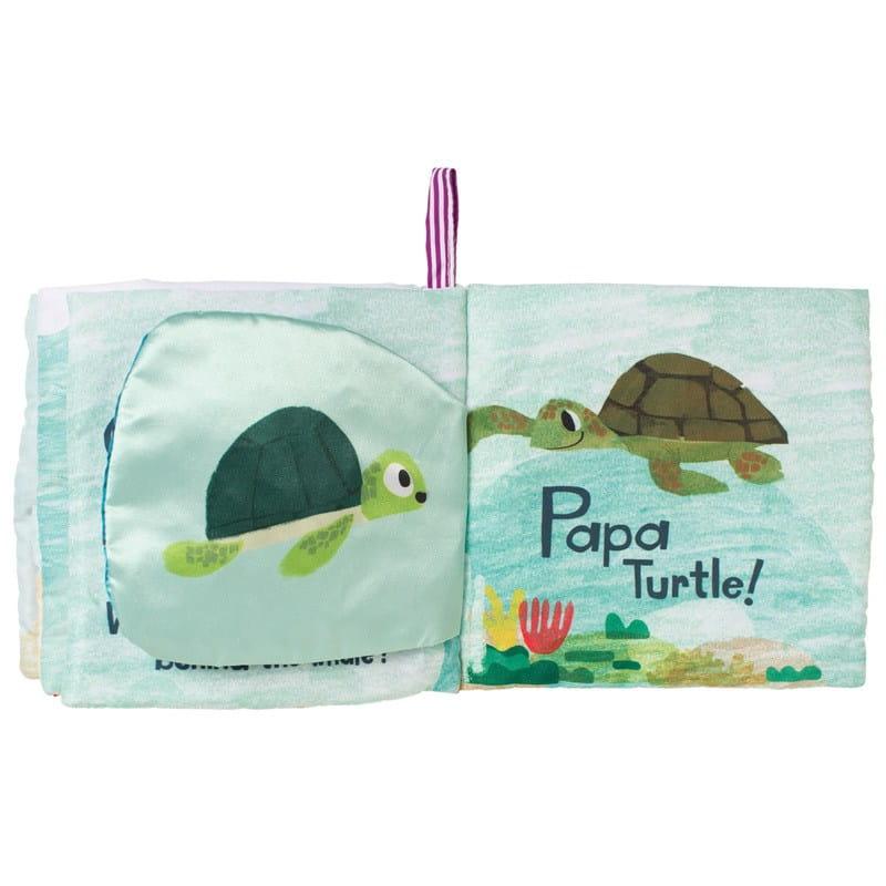 Manhattan Toy: miękka książeczka aktywnościowa żółwik Baby Turtle - Noski Noski