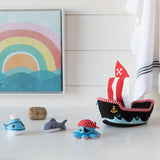 Manhattan Toy: neoprenowy statek piratów do kąpieli Pirate Ship - Noski Noski