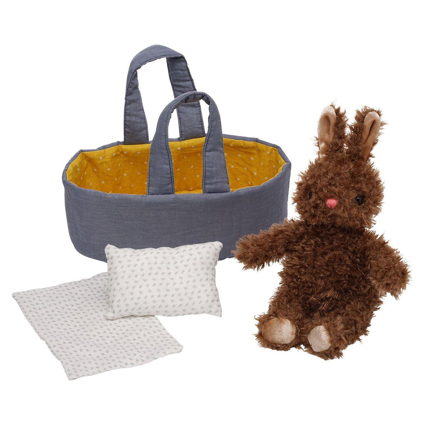 Manhattan Toy: przytulanka króliczek w nosidełku Moppettes Beau Bunny - Noski Noski