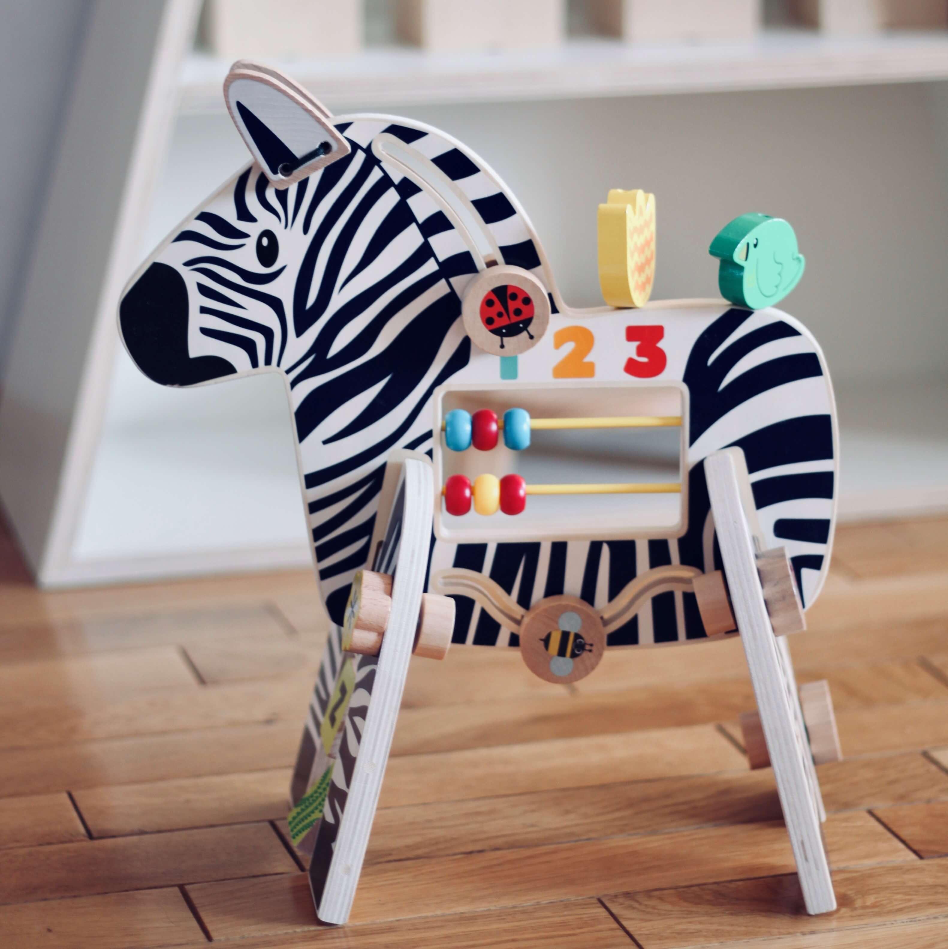 Manhattan Toy: zabawka aktywnościowa Safari Zebra - Noski Noski
