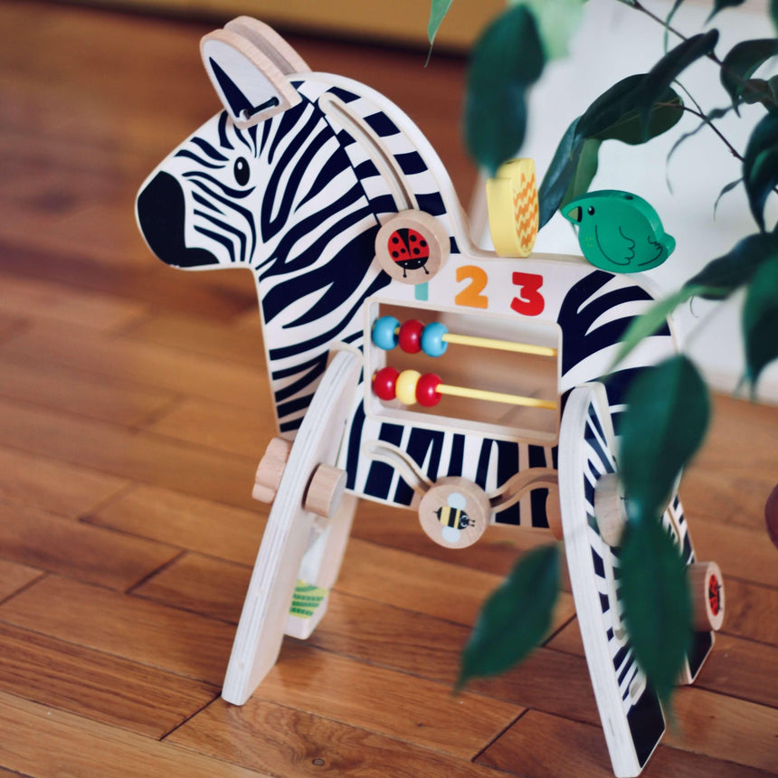 Manhattan Toy: zabawka aktywnościowa Safari Zebra - Noski Noski