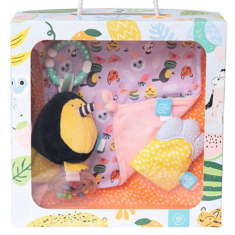 Manhattan Toy: zestaw prezentowy dla niemowlaka Fruity Paws Gift Set - Noski Noski