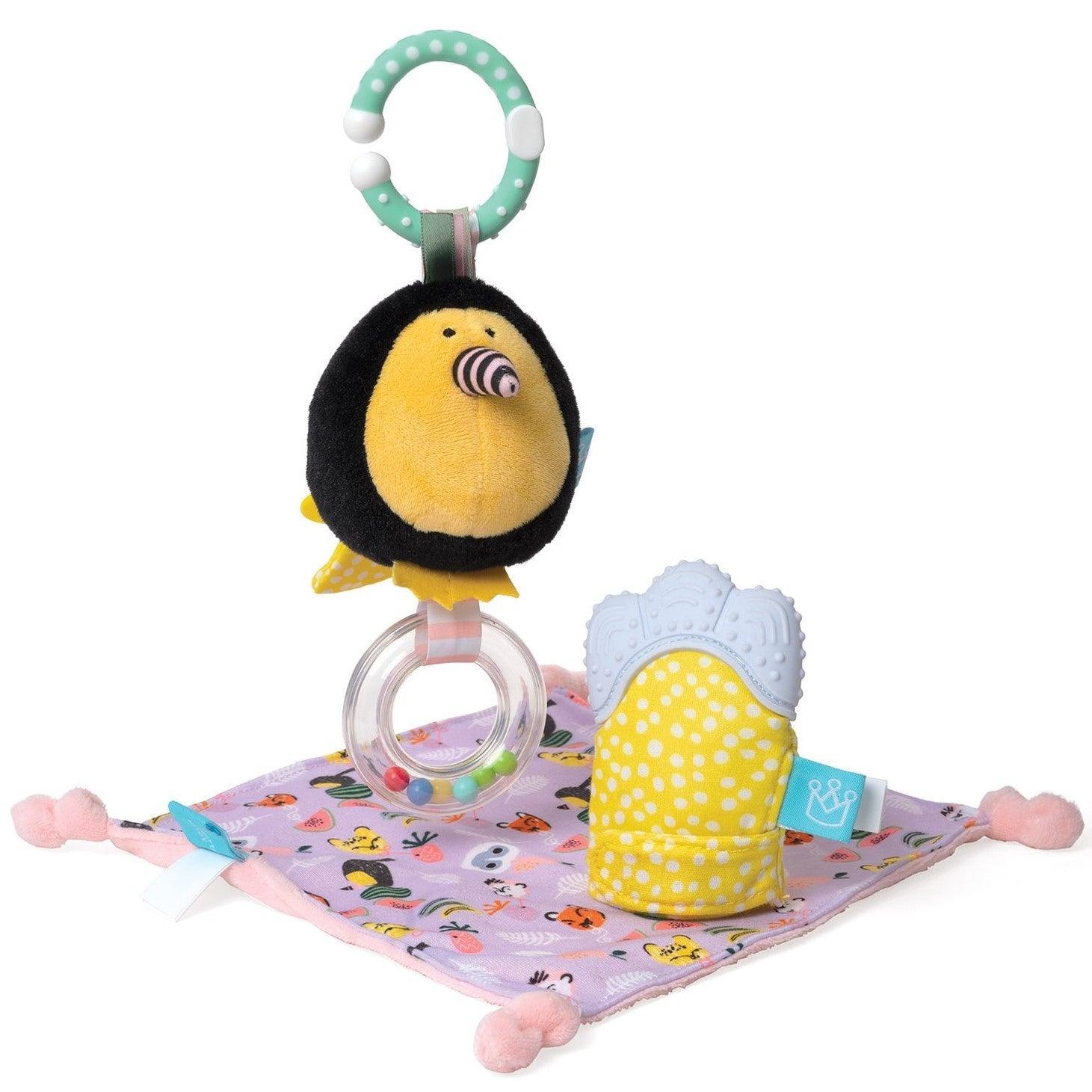 Manhattan Toy: zestaw prezentowy dla niemowlaka Fruity Paws Gift Set - Noski Noski