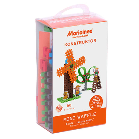 Marioinex: klocki Mini Waffle Rolnik Zestaw Mały - Noski Noski