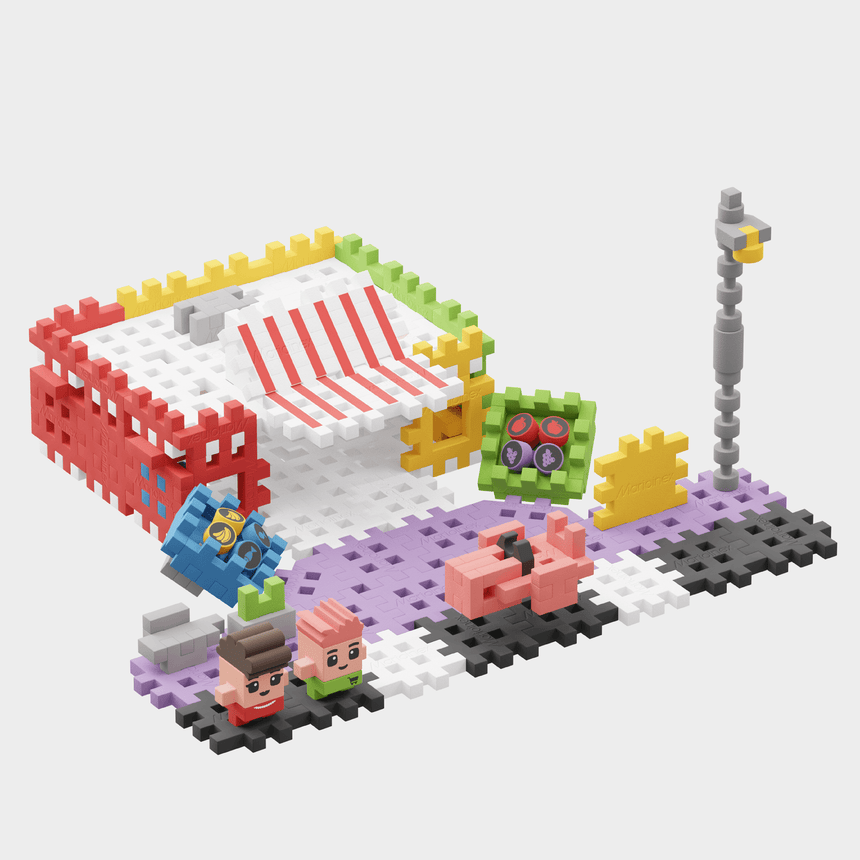 Marioinex: klocki sklep Mini Waffle City Shop - Noski Noski