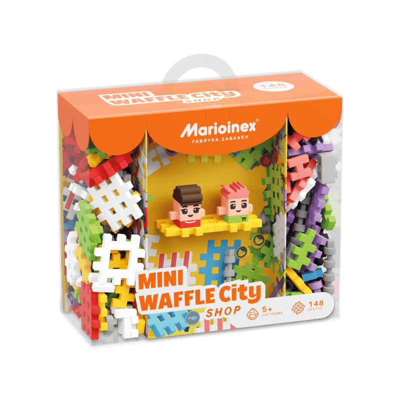 Marioinex: klocki sklep Mini Waffle City Shop - Noski Noski