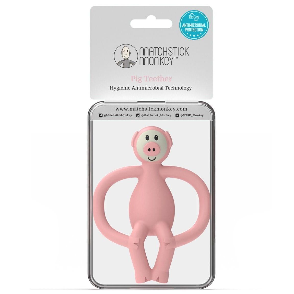 Matchstick Monkey: gryzak dentystyczny świnka Pickle Pig - Noski Noski