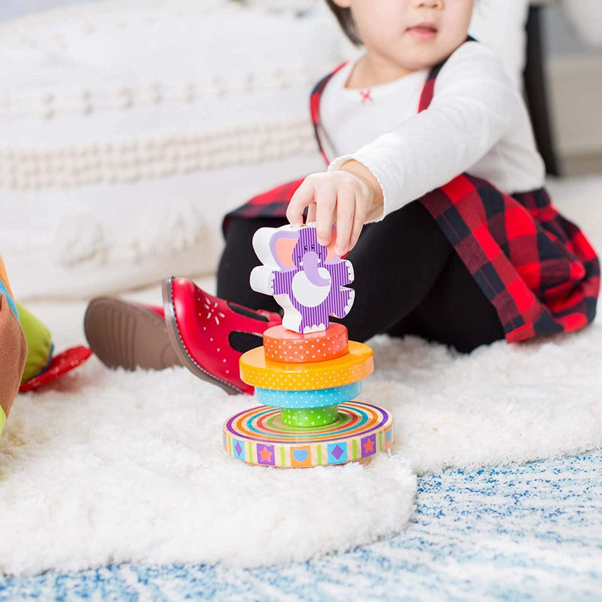 Melissa & Doug: balansująca wieża do układania Słonik - Noski Noski