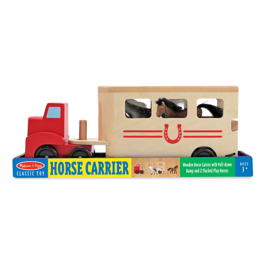 Melissa and Doug: ciężarówka z przyczepą dla koni Horse Carrier - Noski Noski