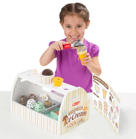 Melissa and Doug: drewniana lodziarnia Scoop & Serve Ice Cream Counter - Noski Noski