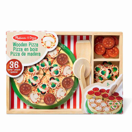 Melissa and Doug: drewniana pizza do krojenia Pizza Party - Noski Noski