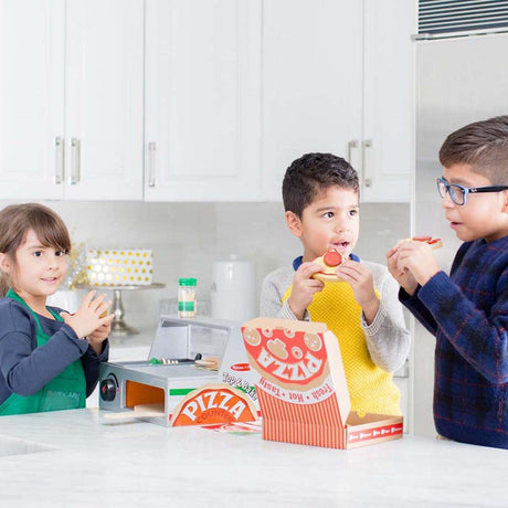 Melissa and Doug: drewniana pizzeria do zabawy Top & Bake Pizza Counter - Noski Noski