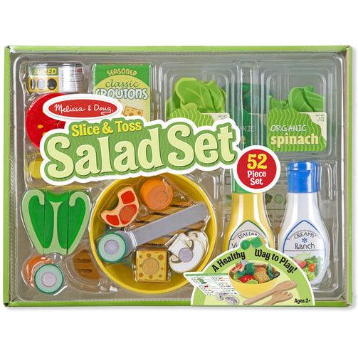Melissa and Doug: drewniana sałatka Slice & Toss Salad Set - Noski Noski