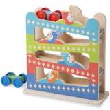 Melissa and Doug: drewniana zjeżdżalnia dla autek First Play Ramp Tower - Noski Noski