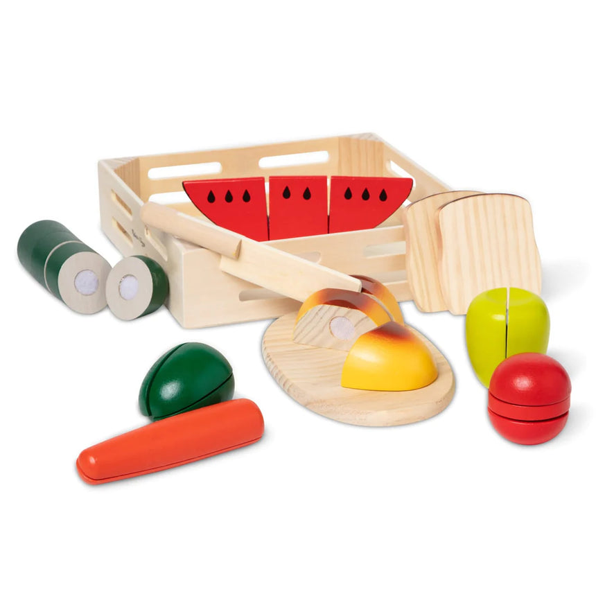 Melissa and Doug: drewniane jedzenie do krojenia Cutting Food - Noski Noski