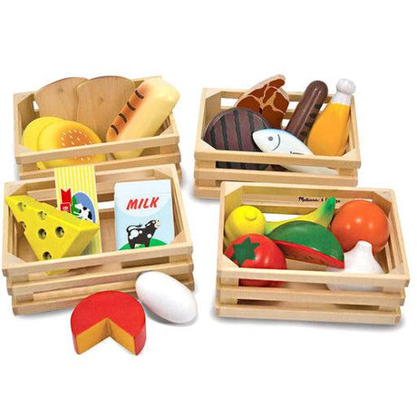 Melissa and Doug: drewniane jedzenie Food Groups - Noski Noski