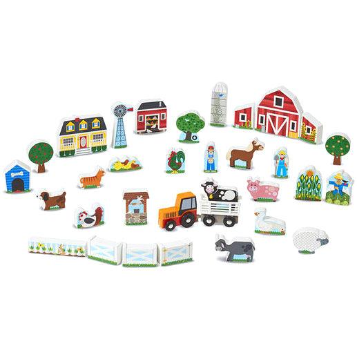 Melissa and Doug: drewniany mega zestaw do zabawy Farma - Noski Noski