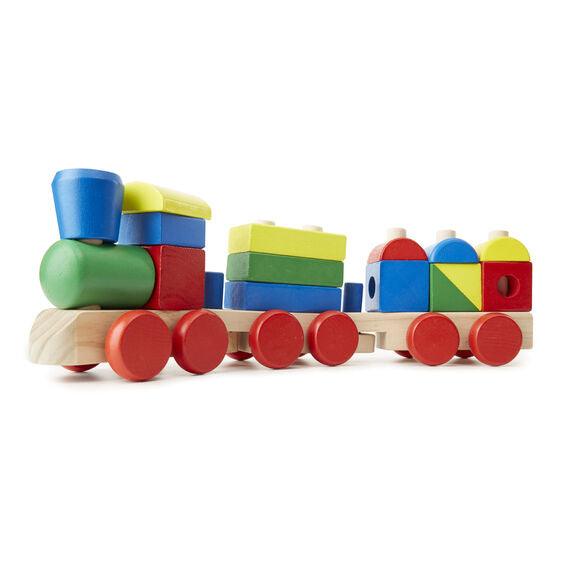 Melissa and Doug: drewniany pociąg z klockami Stacking Train - Noski Noski