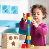 Melissa and Doug: drewniany sorter Shape Sorting Cube - Noski Noski