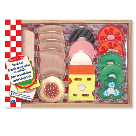 Melissa and Doug: drewniany zestaw do tworzenia kanapek - Noski Noski