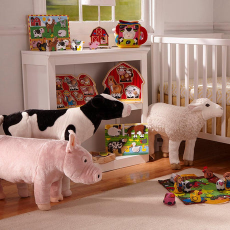 Melissa & Doug: duża przytulanka Cielaczek - Noski Noski