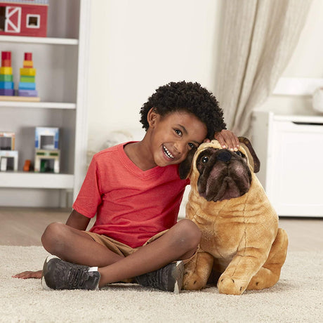 Melissa & Doug: duża przytulanka pies Mops - Noski Noski