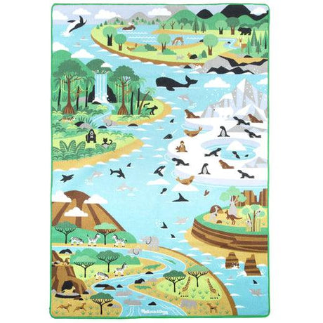 Melissa & Doug: dywan ze zwierzętami Jumbo Habitat Rug - Noski Noski