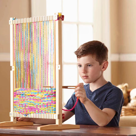 Melissa & Doug: gigantyczne krosno tkackie Multi-Craft Weaving Loom - Noski Noski