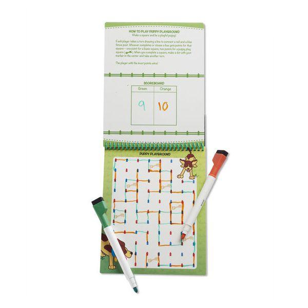 Melissa and Doug: gry do ścierania Wipe-Off Activity Pad - Noski Noski