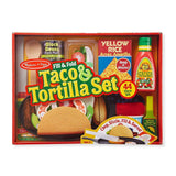 Melissa and Doug: jedzenie do zabawy Fill & Fold Taco and Tortilla Set - Noski Noski