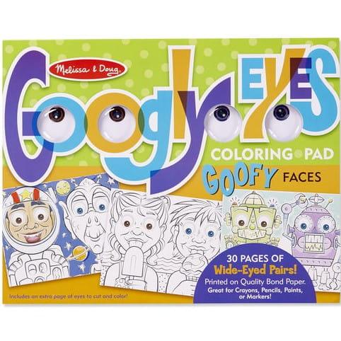 Melissa & Doug: kolorowanki twarze Googly Eyes Goofy Faces - Noski Noski