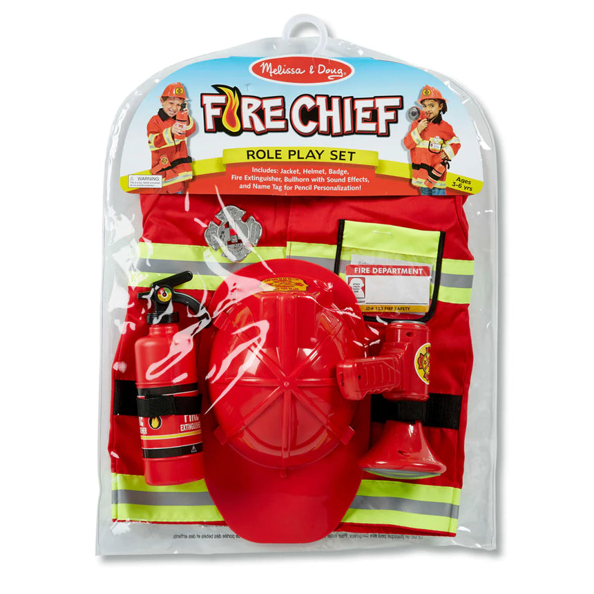 Melissa and Doug: kostium strażak Fire Chief Role Play Set - Noski Noski