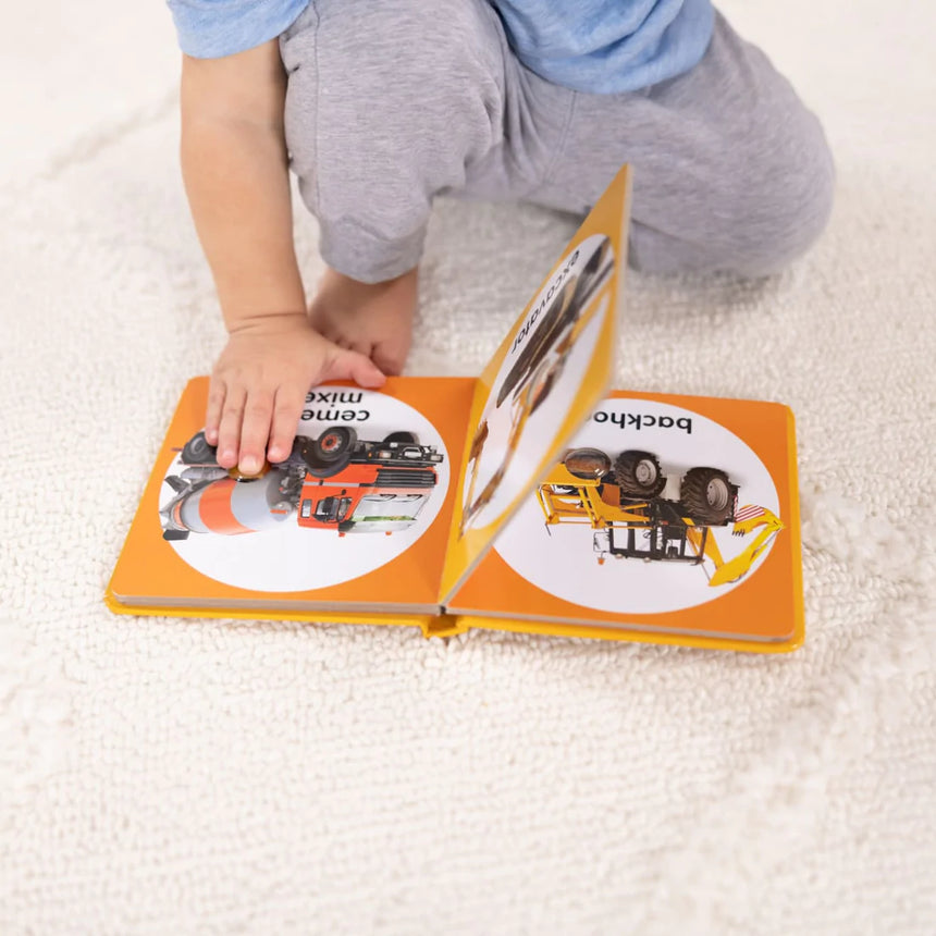 Melissa and Doug: książeczka z przyciskami Poke-a-Dot Construction Vehicles - Noski Noski