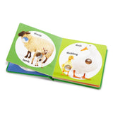 Melissa and Doug: książeczka z przyciskami Poke-a-Dot Farm Animal Families - Noski Noski