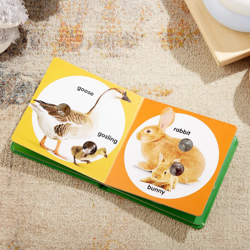 Melissa and Doug: książeczka z przyciskami Poke-a-Dot Farm Animal Families - Noski Noski