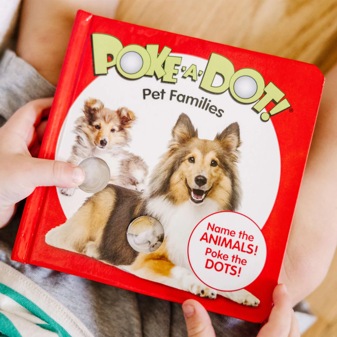 Melissa and Doug: książeczka z przyciskami Poke-a-Dot Pet Families - Noski Noski