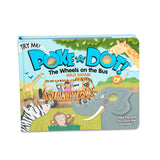 Melissa & Doug: książeczka z przyciskami Poke-a-Dot The Wheels on the Bus Wild Safar - Noski Noski