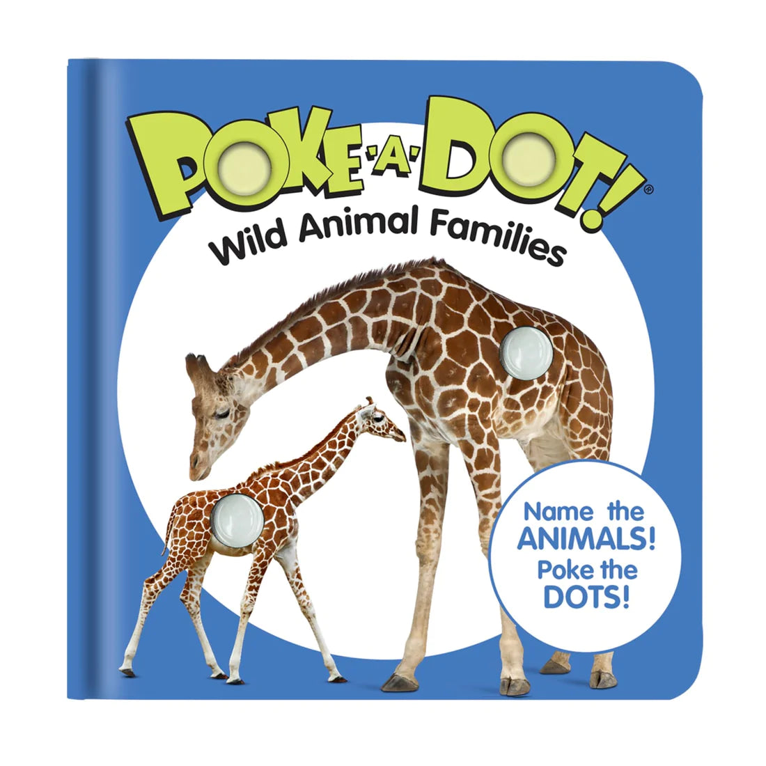 Melissa and Doug: książeczka z przyciskami Poke-a-Dot Wild Animal Families - Noski Noski