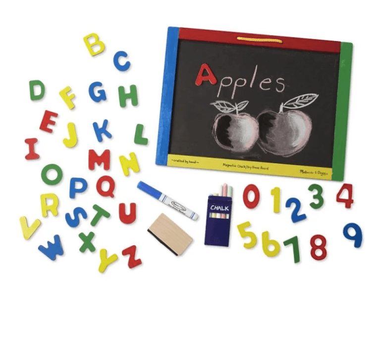 Melissa and Doug: magnetyczna tablica kredowa i suchościeralna - Noski Noski