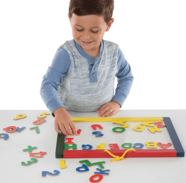 Melissa and Doug: magnetyczna tablica kredowa i suchościeralna - Noski Noski