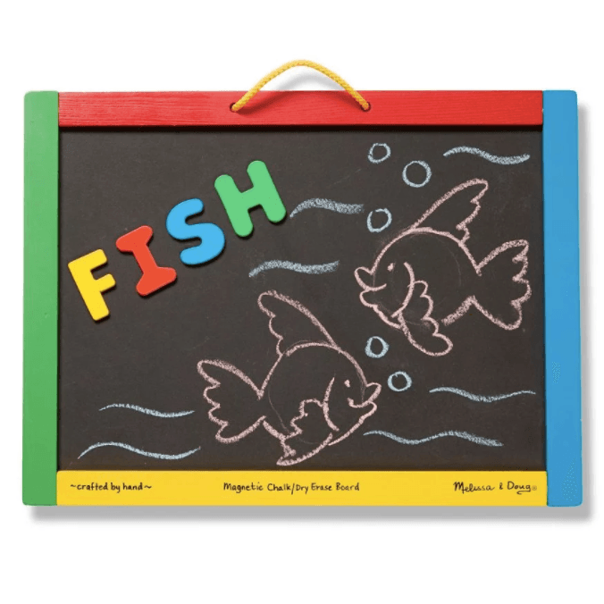 Melissa and Doug: magnetyczna tablica kredowa i suchościeralna - Noski Noski